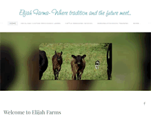 Tablet Screenshot of elijahfarms.com